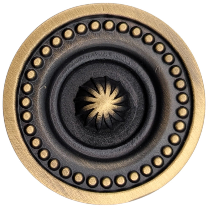 ##Antique Hardware## 1 1/2 inch Beaded Imperial Cabinet Knob (Several Finishes Available)