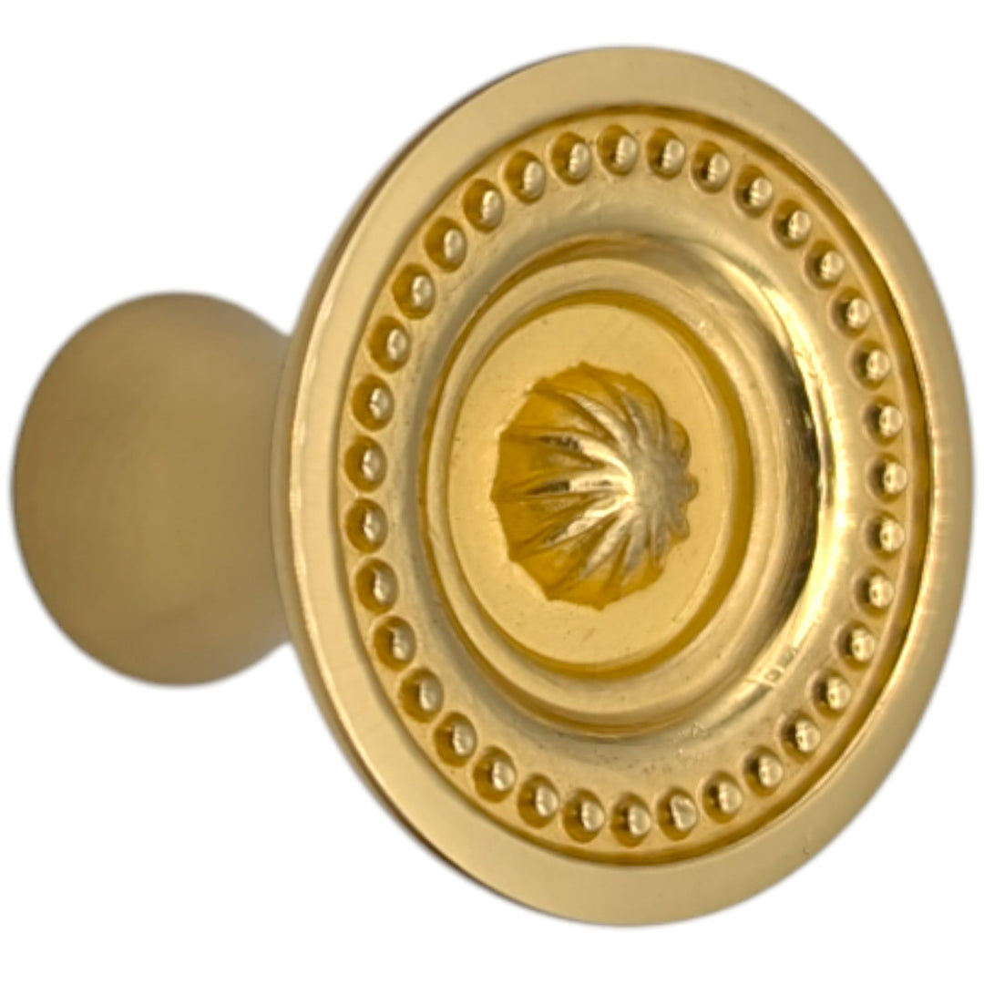 ##Antique Hardware## 1 1/2 inch Beaded Imperial Cabinet Knob (Several Finishes Available)