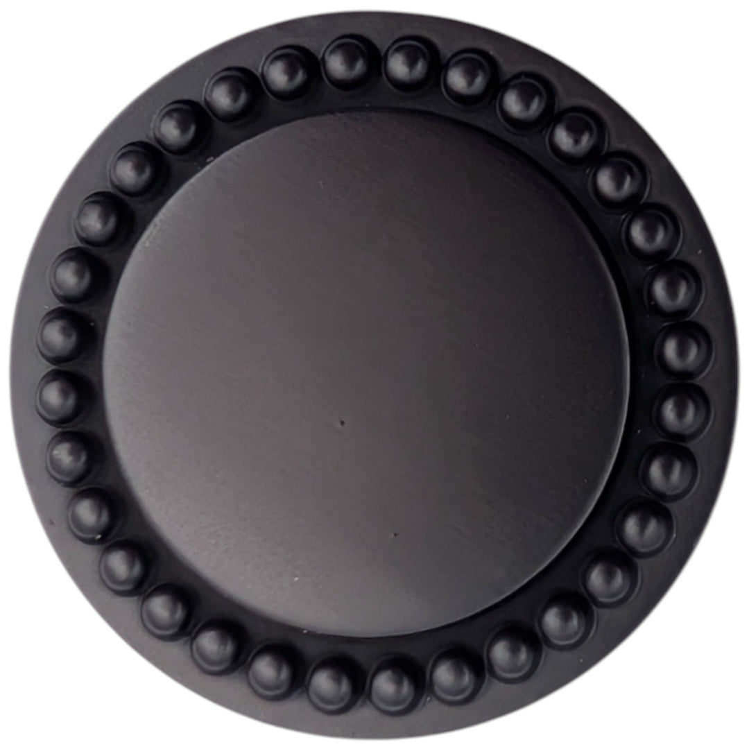 ##Antique Hardware## 1 1/2 inch Beaded Signature Cabinet Knob (Several Finishes Available)