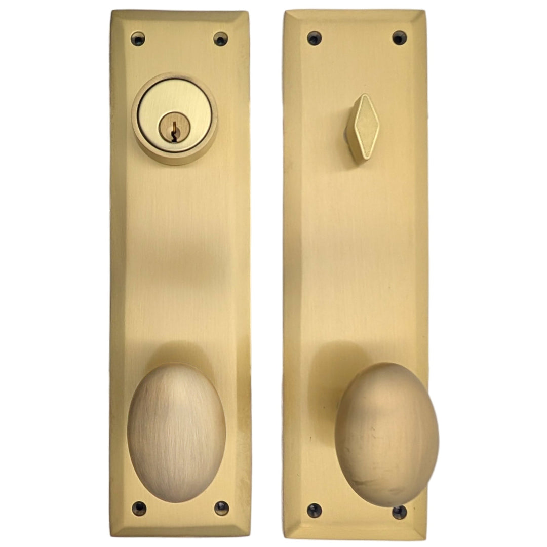 Quaker Style Single-Door Deadbolt Entryway Set (Several Finish Options)