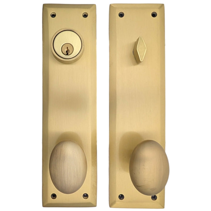 Quaker Style Single-Door Deadbolt Entryway Set (Several Finish Options)