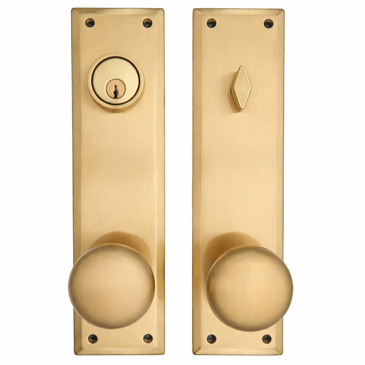 Quaker Style Single-Door Deadbolt Entryway Set (Several Finish Options)