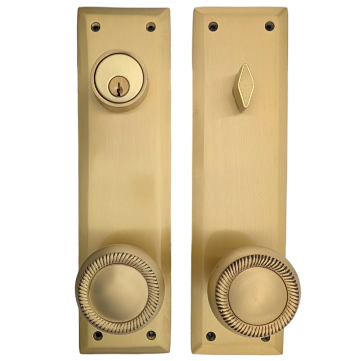 Quaker Style Single-Door Deadbolt Entryway Set (Several Finish Options)