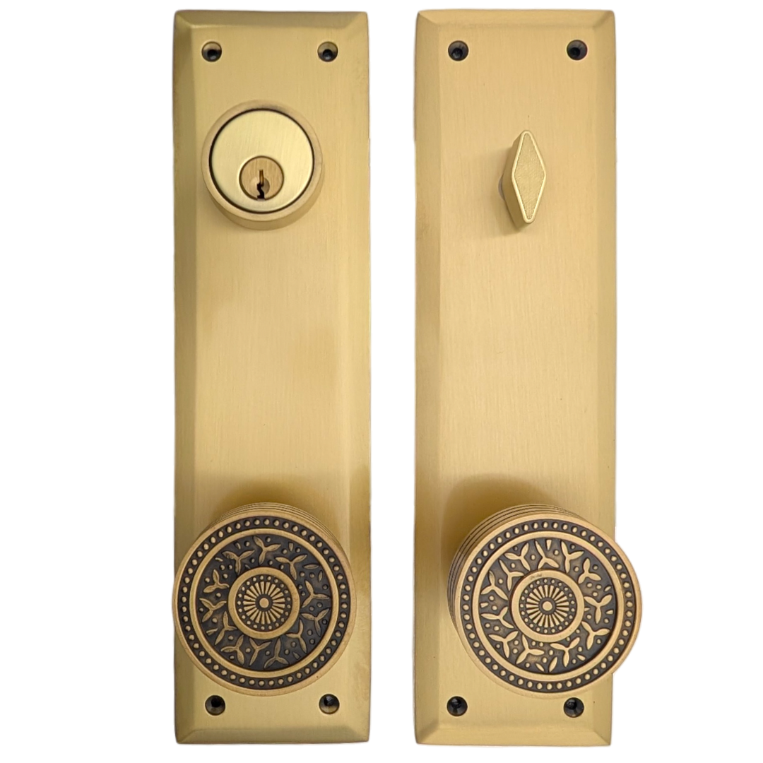 Quaker Style Single-Door Deadbolt Entryway Set (Several Finish Options)