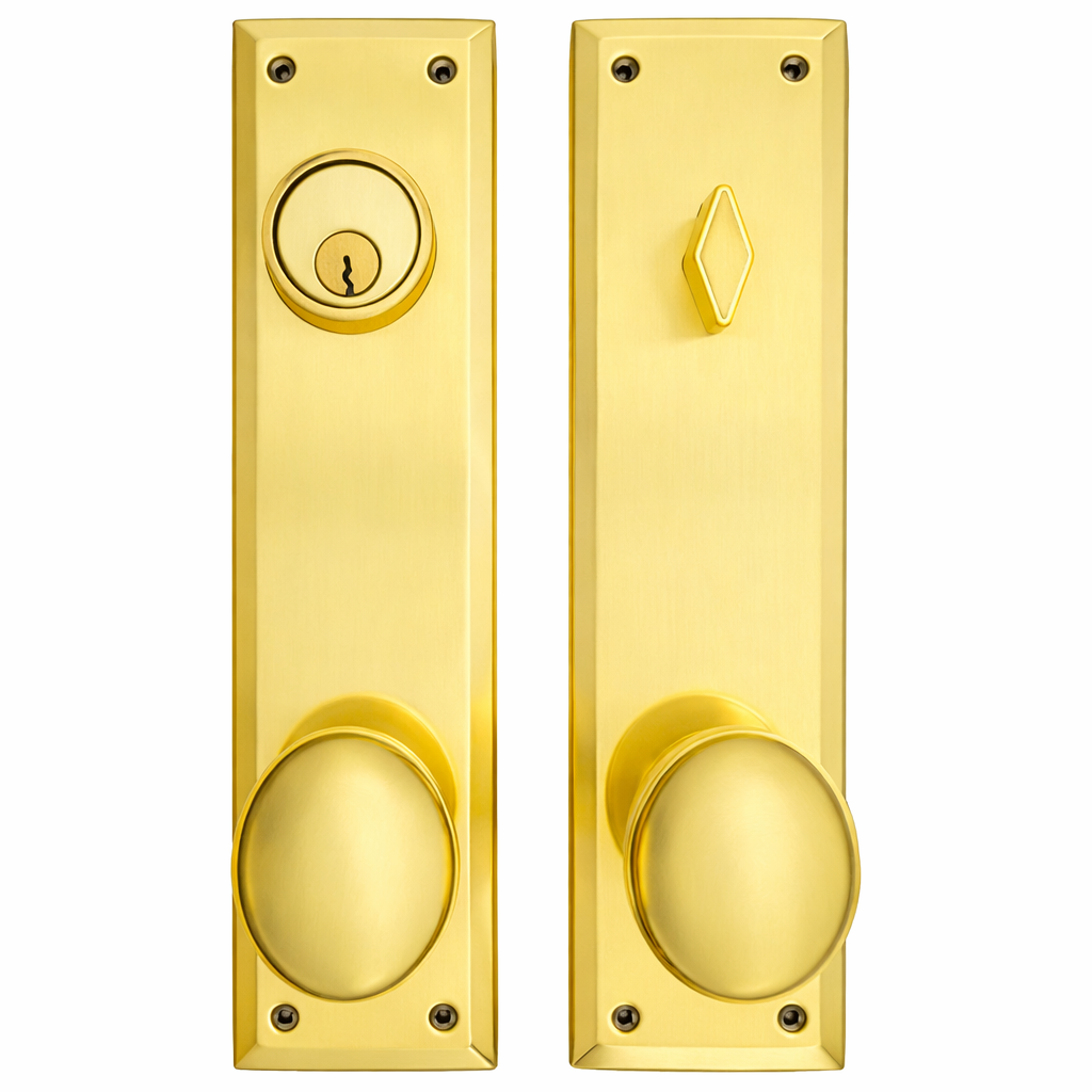 Quaker Style Single-Door Deadbolt Entryway Set (Several Finish Options)