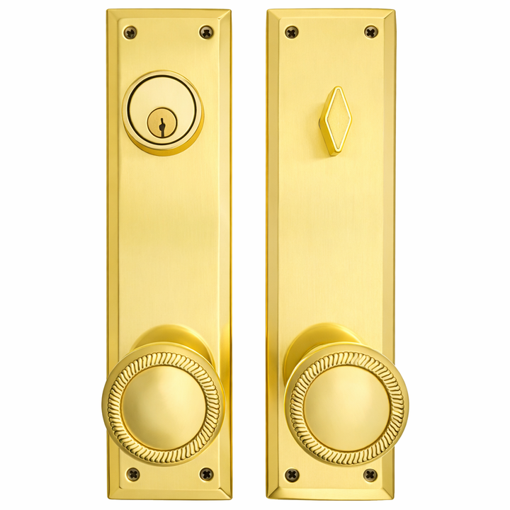 Quaker Style Single-Door Deadbolt Entryway Set (Several Finish Options)