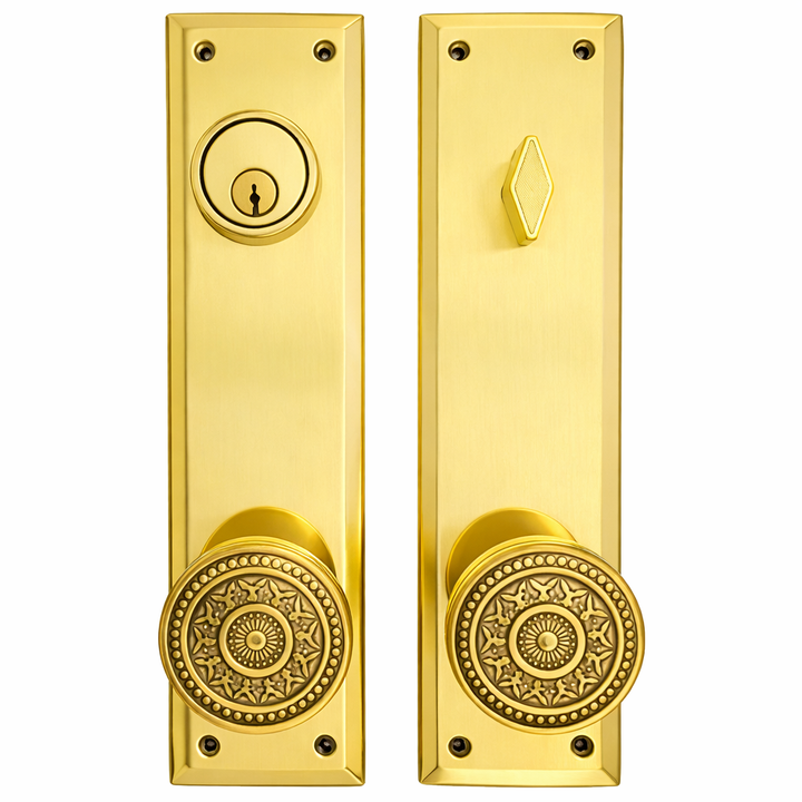 Quaker Style Single-Door Deadbolt Entryway Set (Several Finish Options)