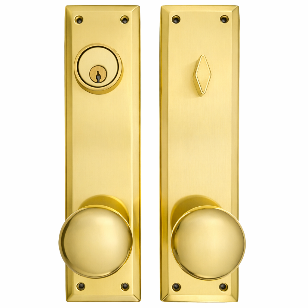 Quaker Style Single-Door Deadbolt Entryway Set (Several Finish Options)