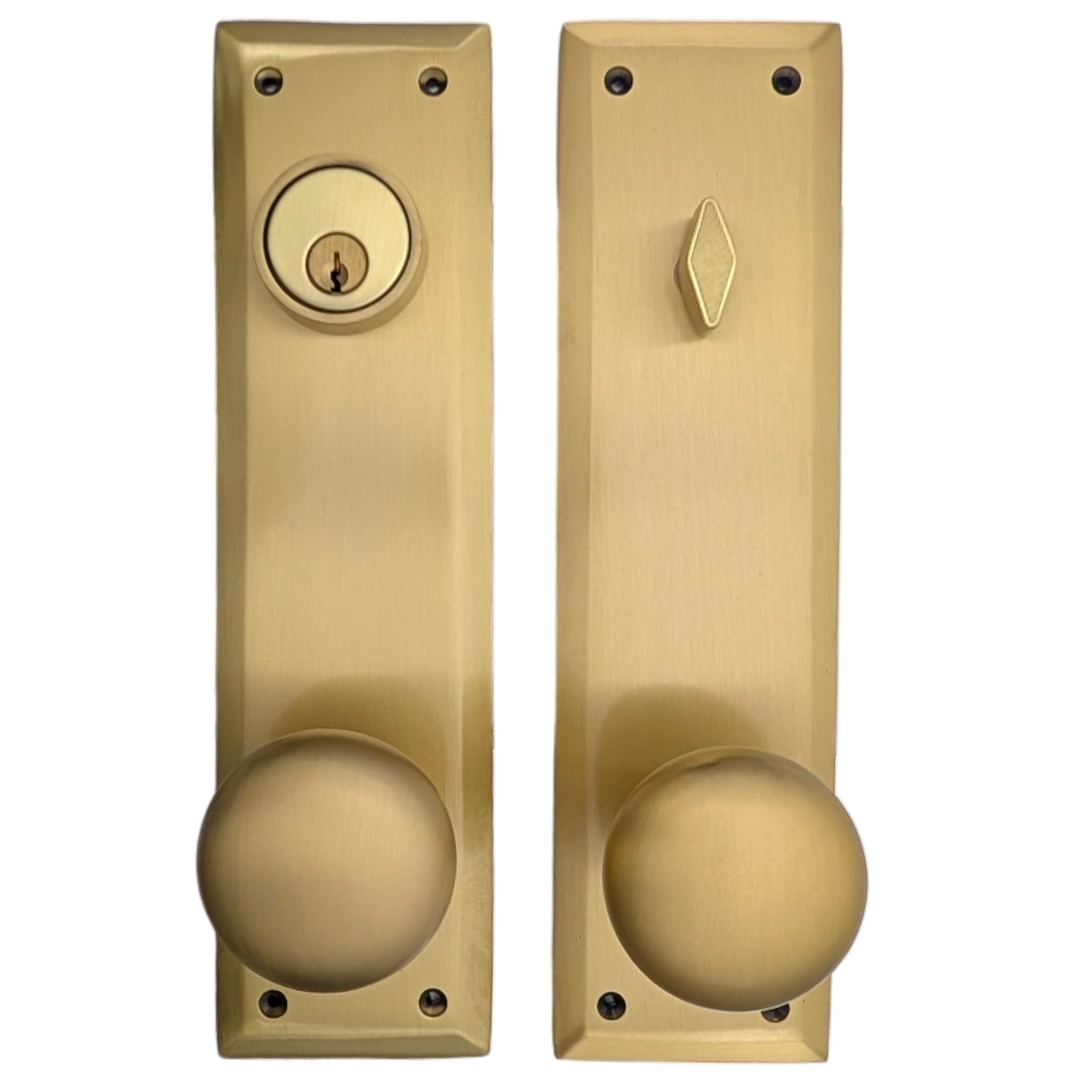 Quaker Style Single-Door Deadbolt Entryway Set (Several Finish Options)