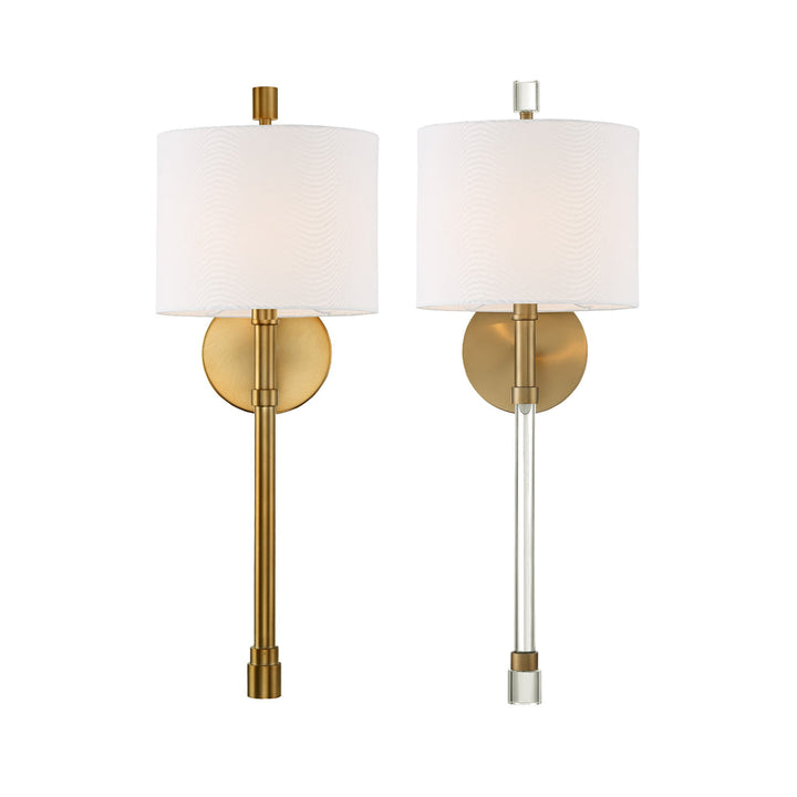 Rachel 1 Light Vibrant Gold Sconce Crystorama