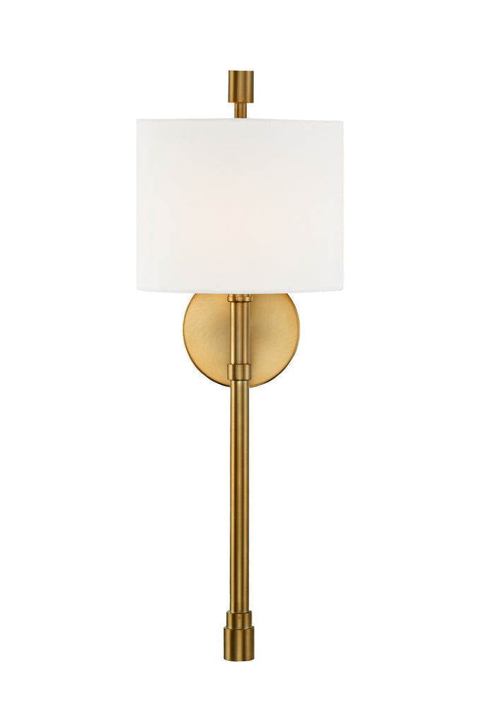 Rachel 1 Light Vibrant Gold Sconce Crystorama