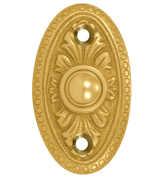 Brass Doorbell Push Button Avalon Style