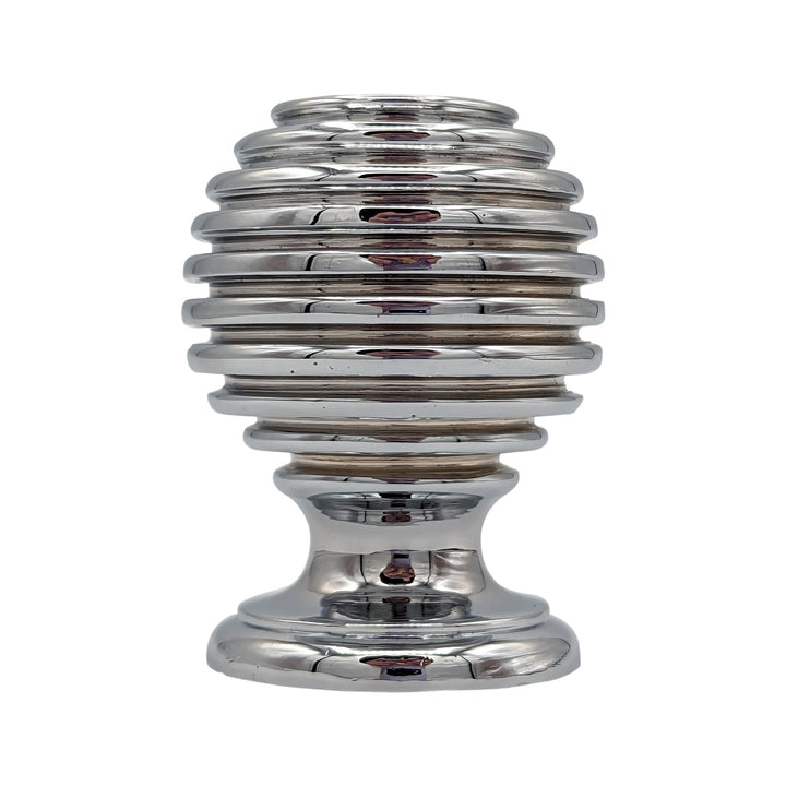1 3/8 Inch Solid Brass Concentric Art Deco Round Cabinet and Furniture Knob COPPER MOUNTAIN HARDWARE