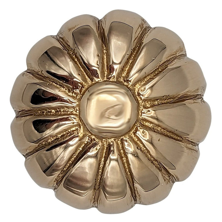 COPPER MOUNTAIN HARDWARE Round Daisy Flower Cabinet & Furniture Knob
