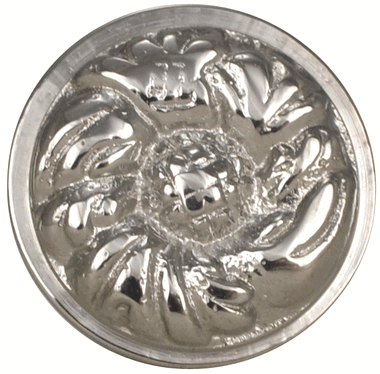 COPPER MOUNTAIN HARDWARE Brass Rococo Patterned Round Cabinet & Furniture Knob