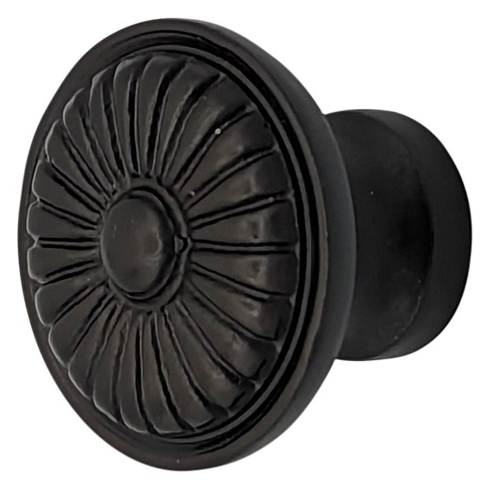 1 1/4 Inch Solid Brass Vintage Art Deco Fan Cabinet and Furniture Knob COPPER MOUNTAIN HARDWARE