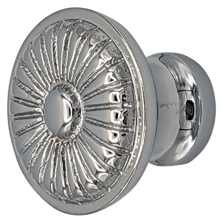 1 1/4 Inch Solid Brass Vintage Art Deco Fan Cabinet and Furniture Knob COPPER MOUNTAIN HARDWARE