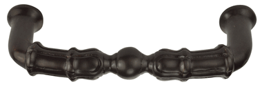 5 Inch Overall (4 1/3 Inch c-c)  Solid Brass Victorian Style Pull COPPER MOUNTAIN HARDWARE