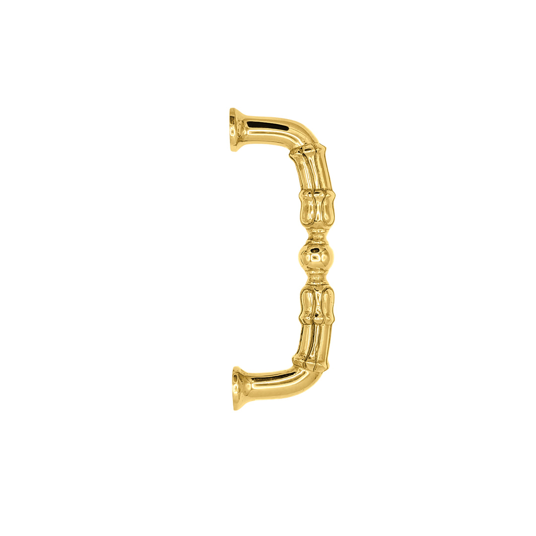 5 Inch Overall (4 1/3 Inch c-c)  Solid Brass Victorian Style Pull