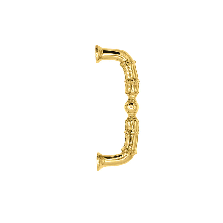 5 Inch Overall (4 1/3 Inch c-c)  Solid Brass Victorian Style Pull