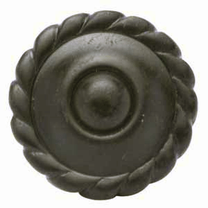 COPPER MOUNTAIN HARDWARE Solid Brass Georgian Rope Edged Cabinet & Furniture Knob