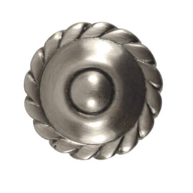 COPPER MOUNTAIN HARDWARE Solid Brass Georgian Rope Edged Cabinet & Furniture Knob