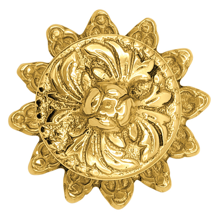 2 Inch Rococo Cabinet & Furniture Knob with Backplate (Several Finishes Available)