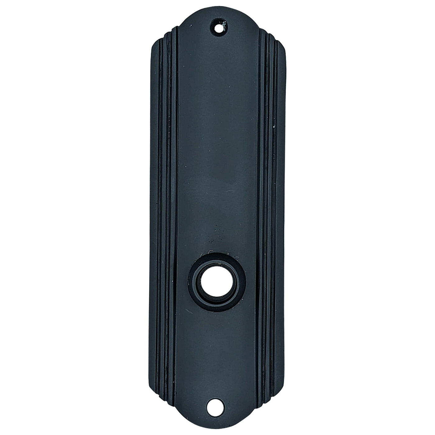 7 Inch Solid Brass Art Deco Door Back Plate (Oil Rubbed Bronze Finish)