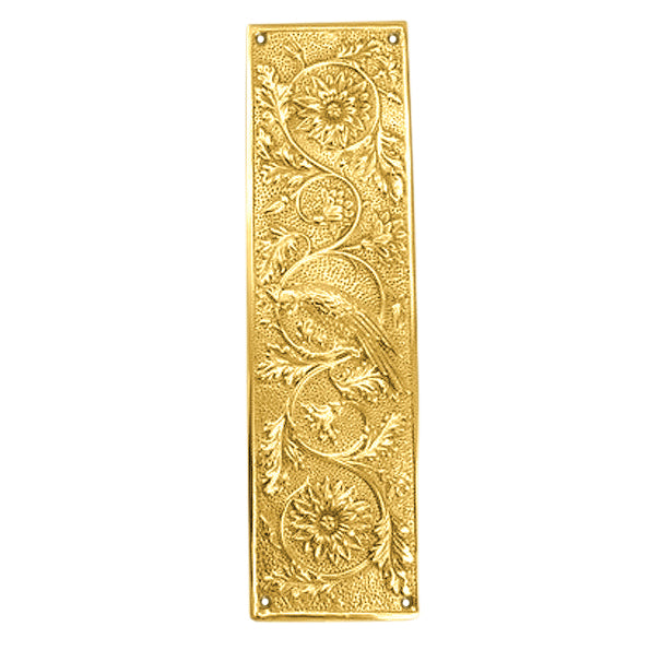 11 1/4 Inch Cockateel Bird and Flower Push Plate