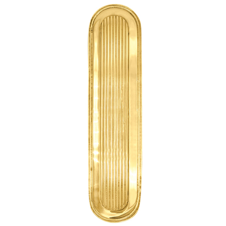 10 1/2 Inch Art Deco Style Door Pull and Push Plate (Several Finishes Available)