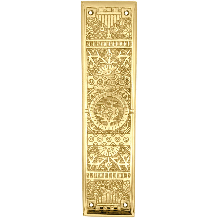 11 1/4 Inch Eastlake Solid Brass Push Plate