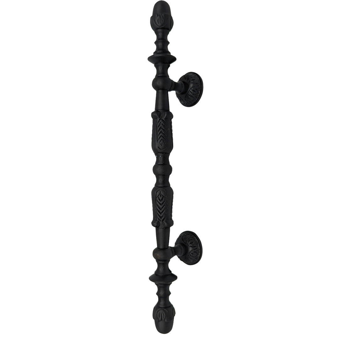 11 3/4 Inch (6 Inch C-C) Solid Brass French Empire Door Pull COPPER MOUNTAIN HARDWARE