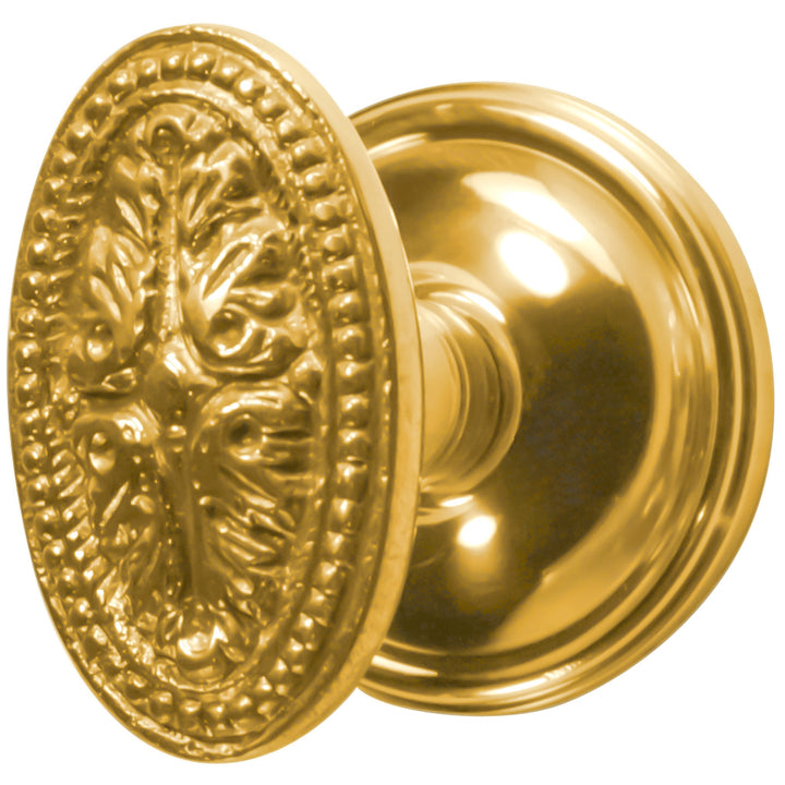 Traditional Rosette Door Set with Avalon Style Door Knobs (Several Finishes Available)