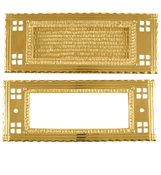 Arts & Crafts Style Mail Slot (Several Finishes Available)