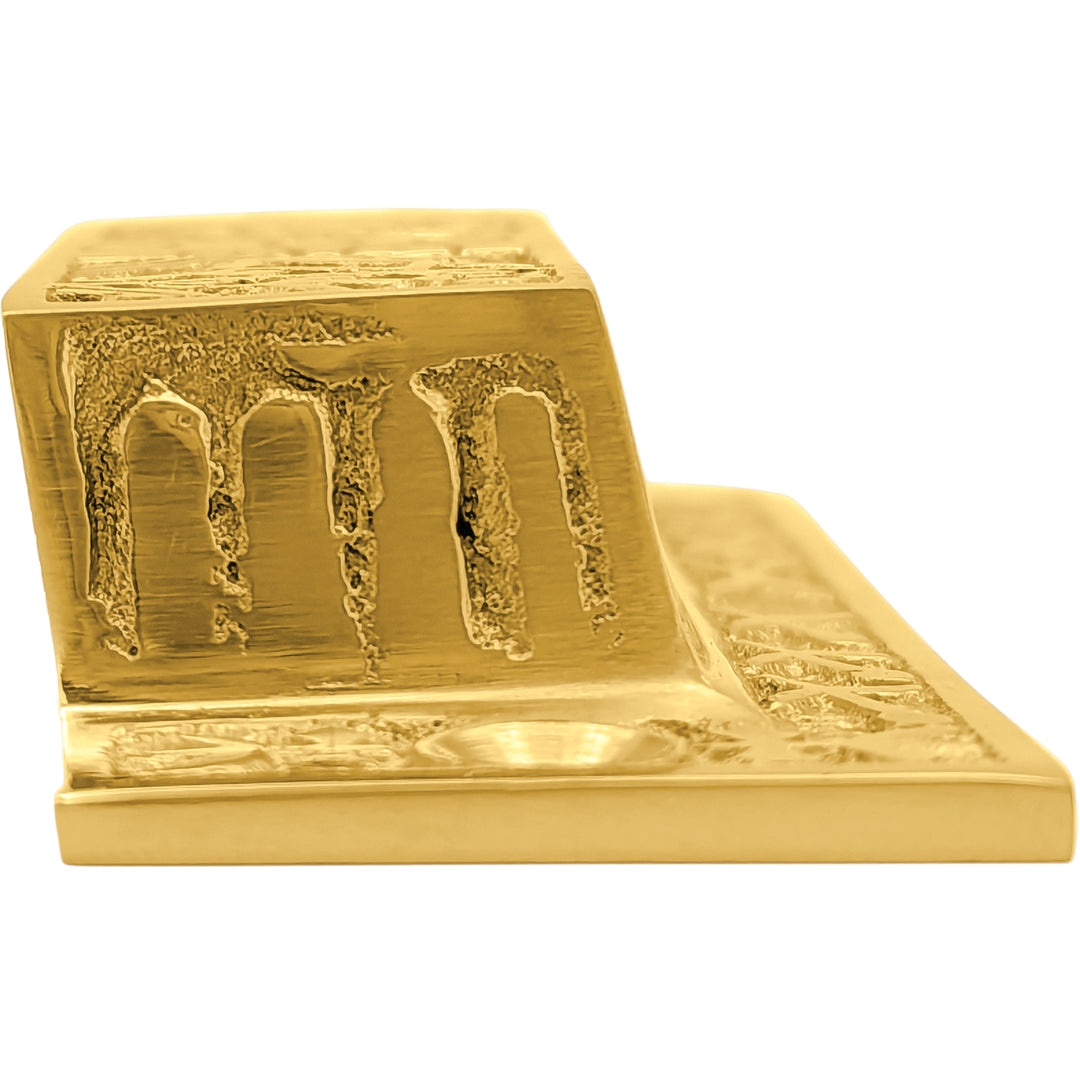 3 1/2 Inch Overall (3 Inch c-c) Solid Brass Eastlake Cup or Bin Pull