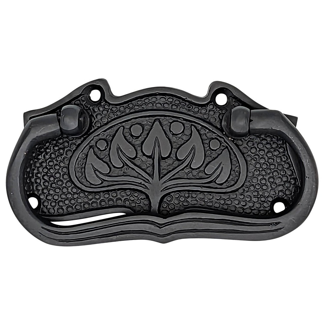3 3/4 Inch Tree of Life Leaf Pattern Solid Brass Drawer Pull COPPER MOUNTAIN HARDWARE