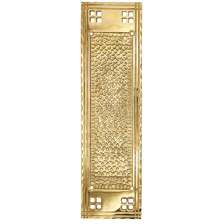 12 Inch Craftsman Style Push Plate COPPER MOUNTAIN HARDWARE