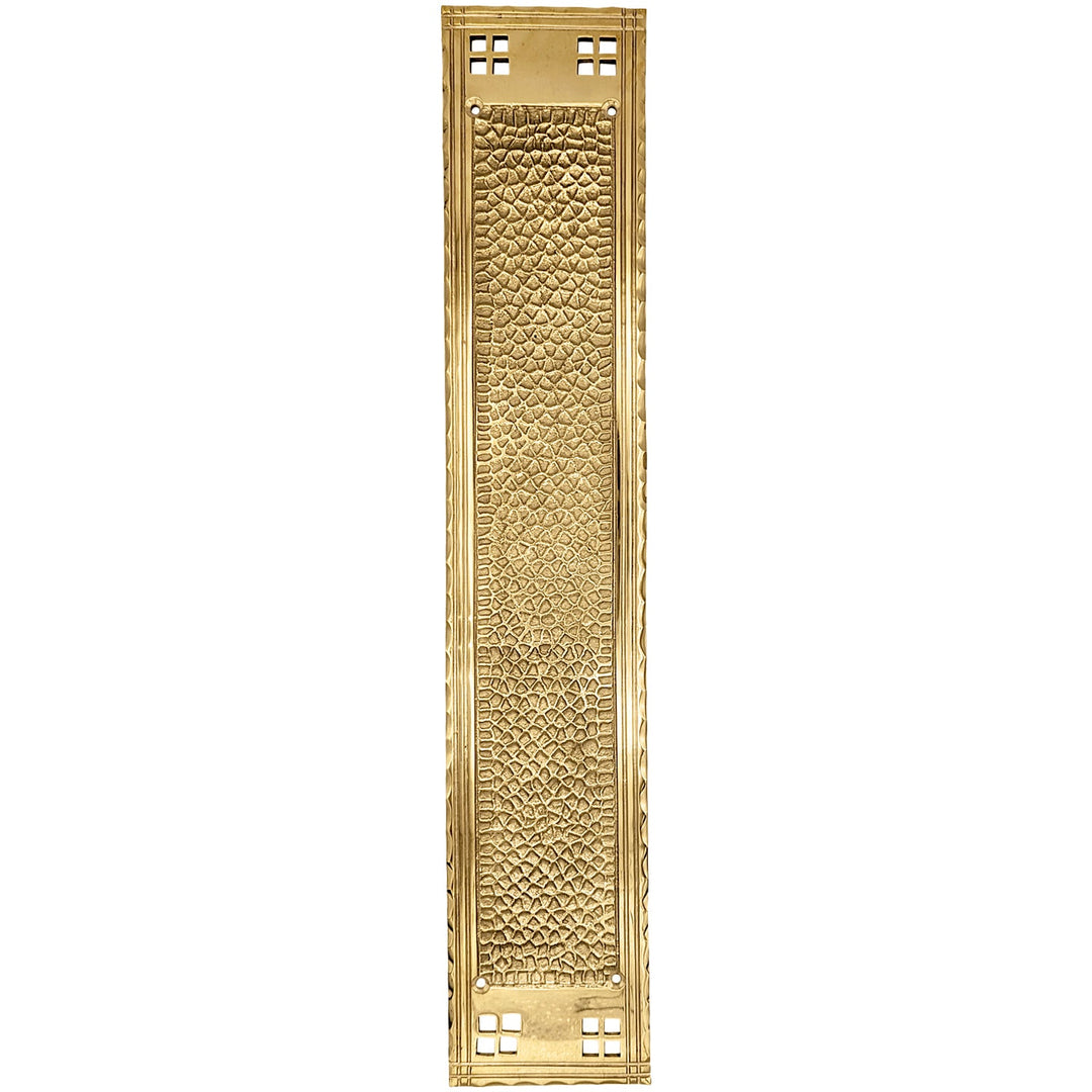 18 Inch Craftsman Style Push Plate COPPER MOUNTAIN HARDWARE