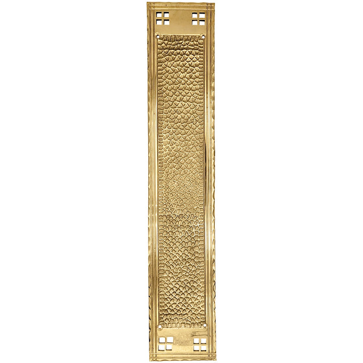 18 Inch Craftsman Style Push Plate COPPER MOUNTAIN HARDWARE