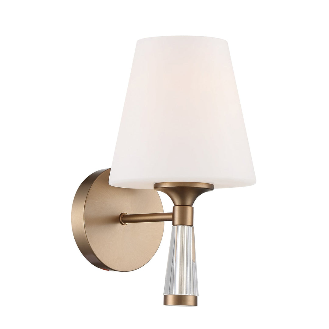 Ramsey 1 Light Vibrant Gold Sconce Crystorama