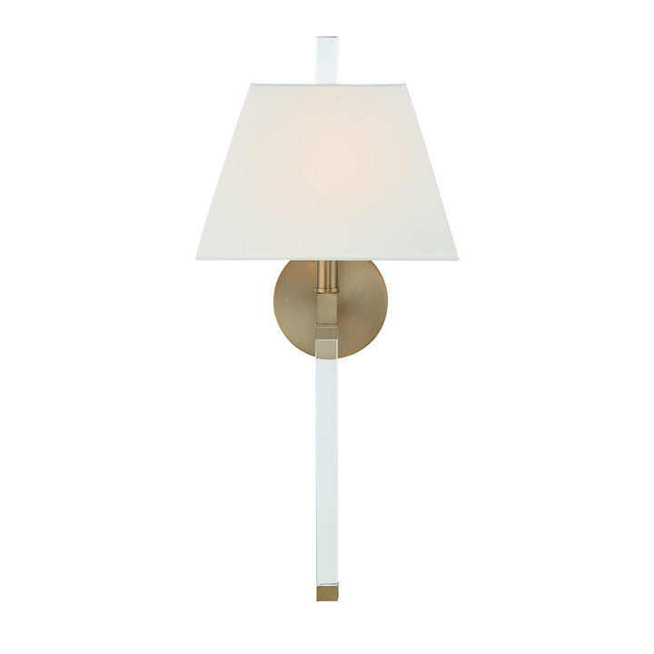 Renee 1 Light Aged Brass Sconce Crystorama