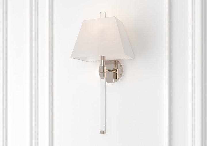 Renee 1 Light Polished Nickel Sconce Crystorama