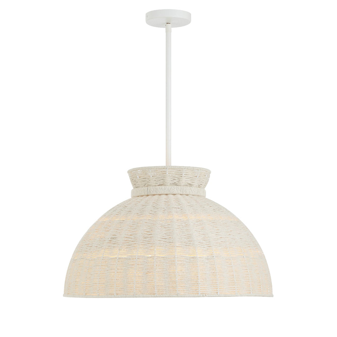 Reese 4 Light Matte White Chandelier Crystorama