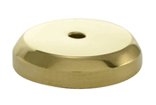 1 1/4 Inch Solid Brass Traditional Round Back Plate COPPER MOUNTAIN HARDWARE