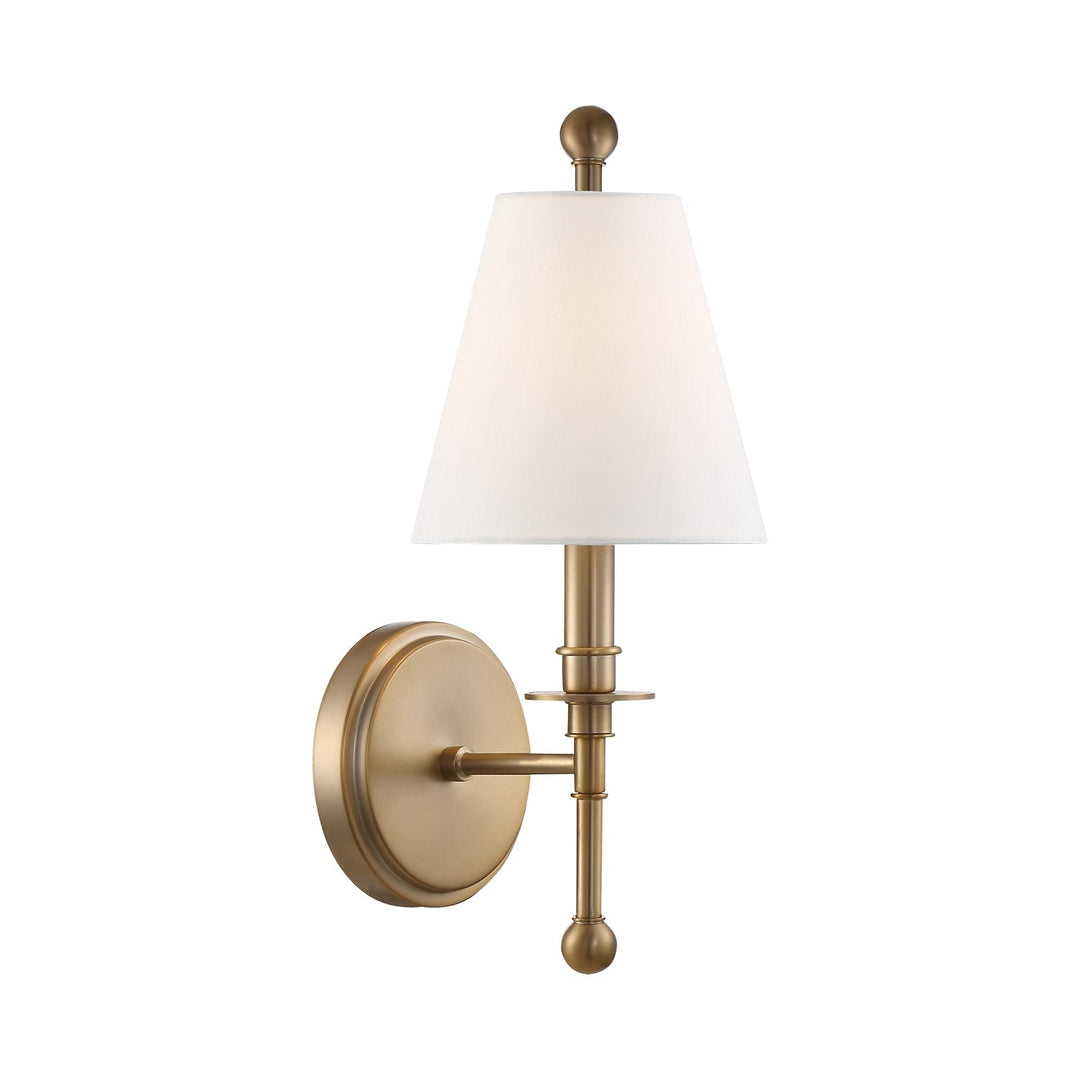 Riverdale 1 Light Aged Brass Sconce Crystorama