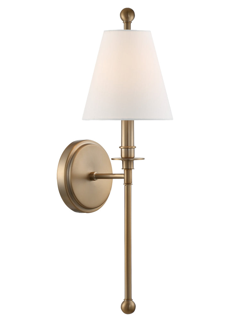 Riverdale 1 Light Aged Brass Sconce Crystorama