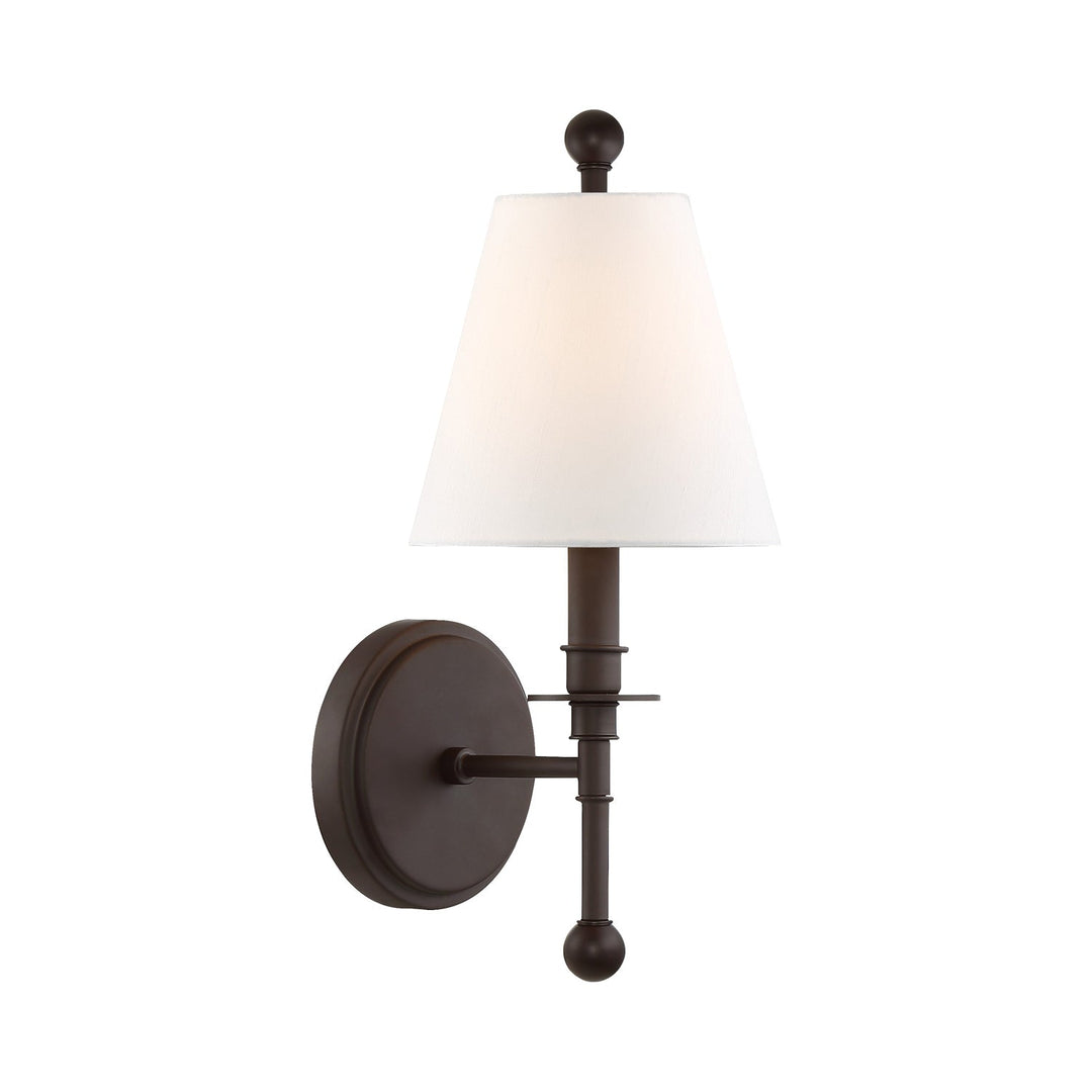 Riverdale 1 Light Dark Bronze Sconce Crystorama