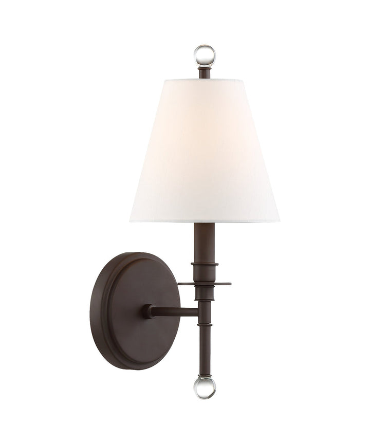 Riverdale 1 Light Dark Bronze Sconce Crystorama