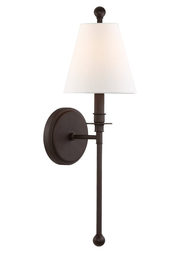 Riverdale 1 Light Dark Bronze Sconce Crystorama