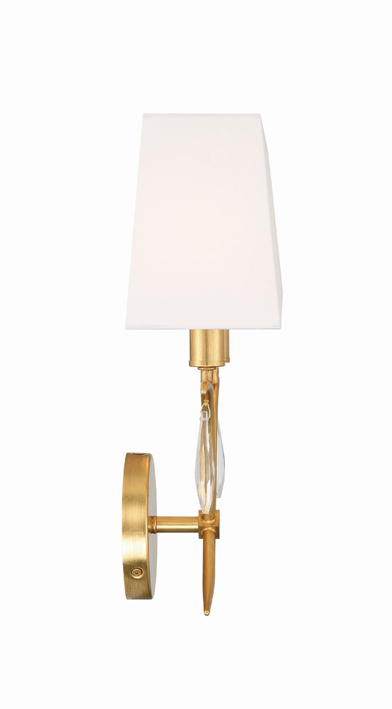 Rollins 2 Light Antique Gold Sconce Crystorama